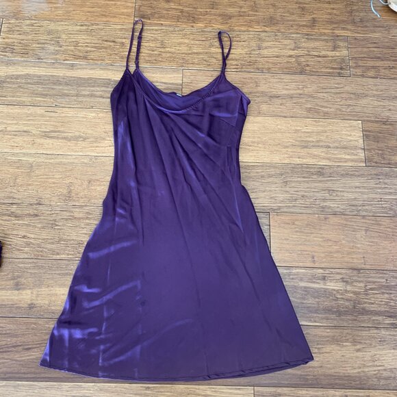 Hannah Jo 2-piece Amethyst Silk Charmeuse Cocktail Dress Womens M ~2008 - Picture 4 of 15
